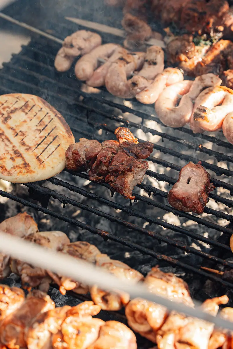 Carne e scamorza sulla griglia